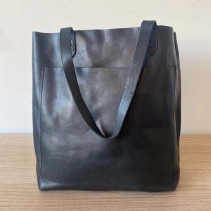 Madewell Medium Transport Tote, Black Leather